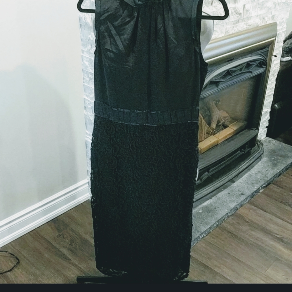 Magaschoni Silk and lace black dress - Picture 2 of 9